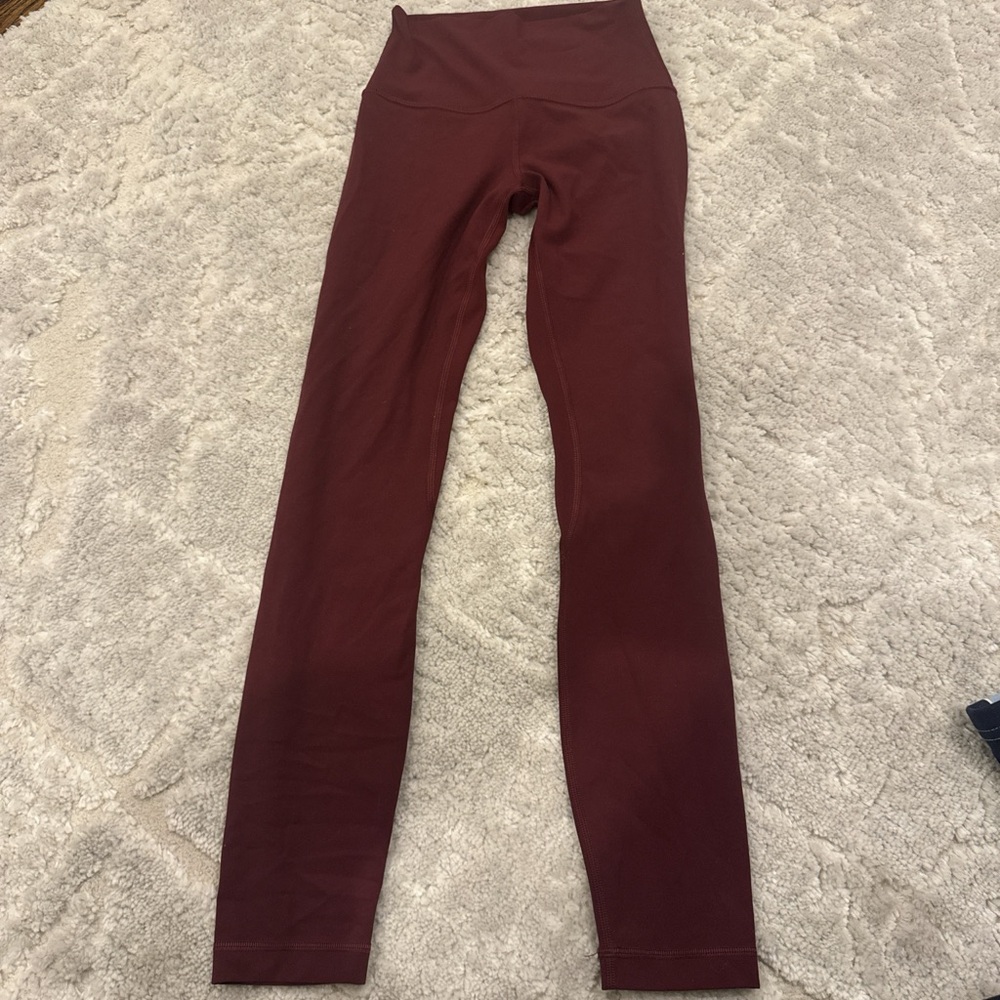 lululemon athletica Burgundy Leggings